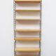 1960s wall unit in ash 7 shelves, Nisse Strinning