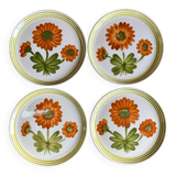 4 sarreguemines and digoin dessert plates