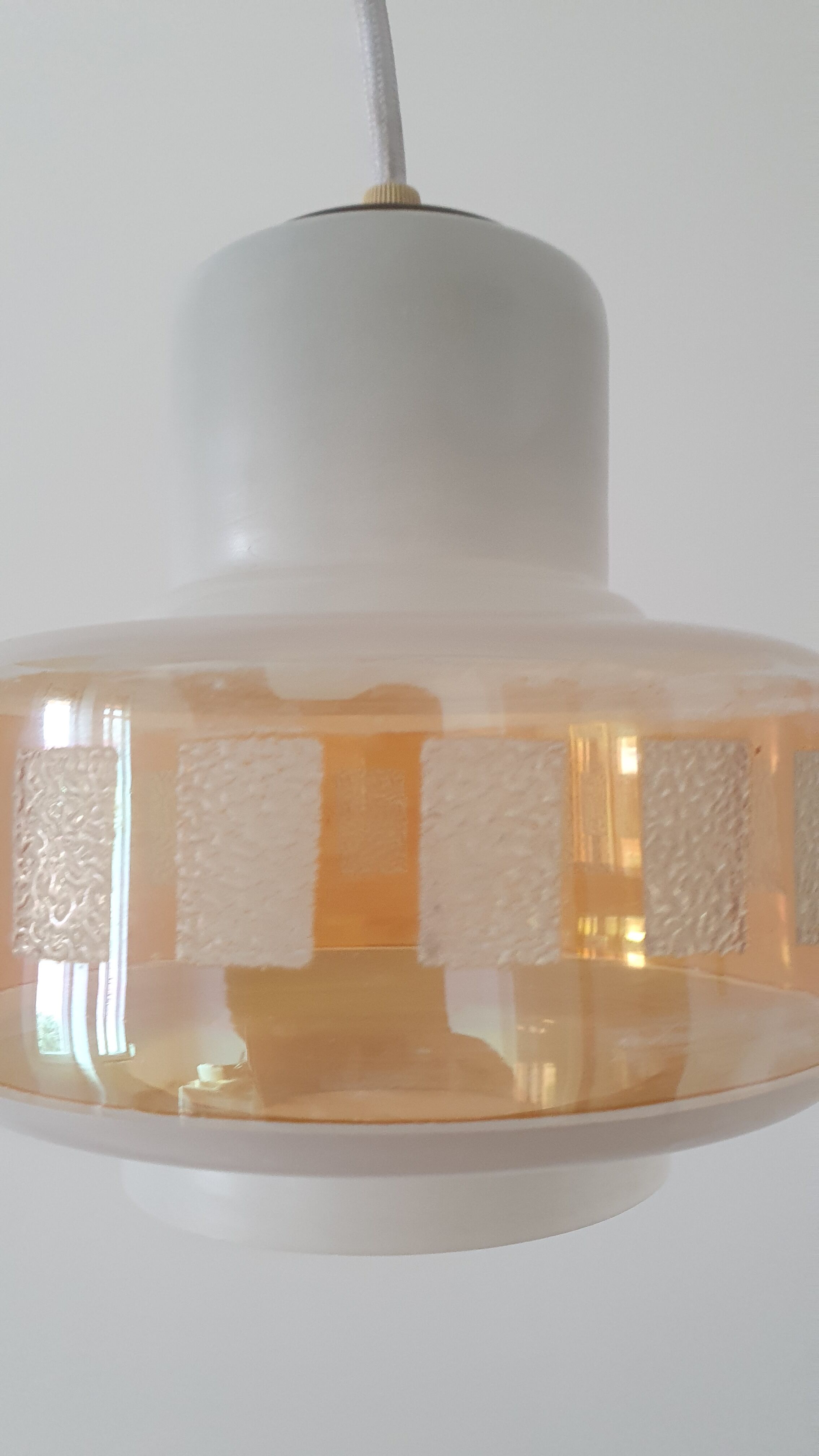 Opaline ceiling lamp 50/60s