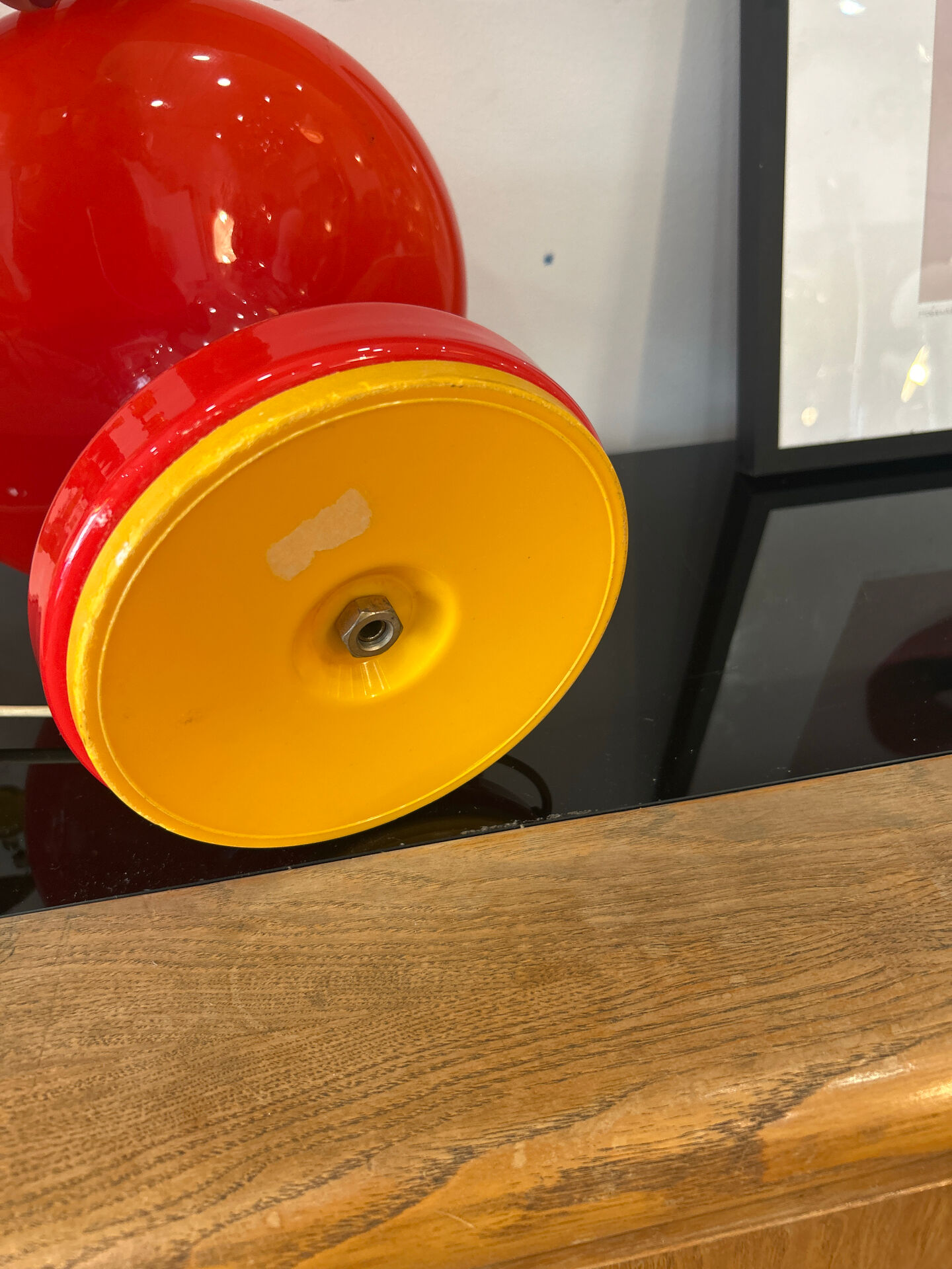 Vintage opaline orange bedside lamp štěpán tabera