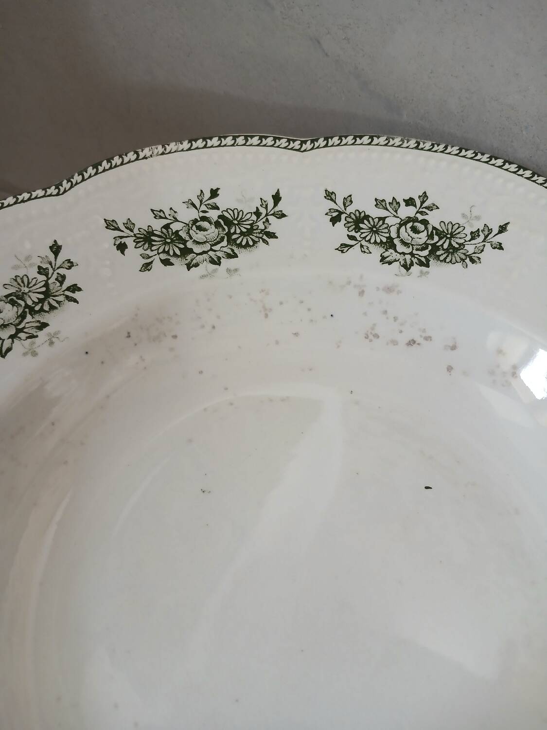 9 Badonviller Terre de Fer soup plates