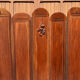 Art Deco screen with 7 panels carved with the insignia of the Foreign Legion, circa 1940