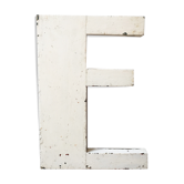 Lettre E enseigne bois années 30