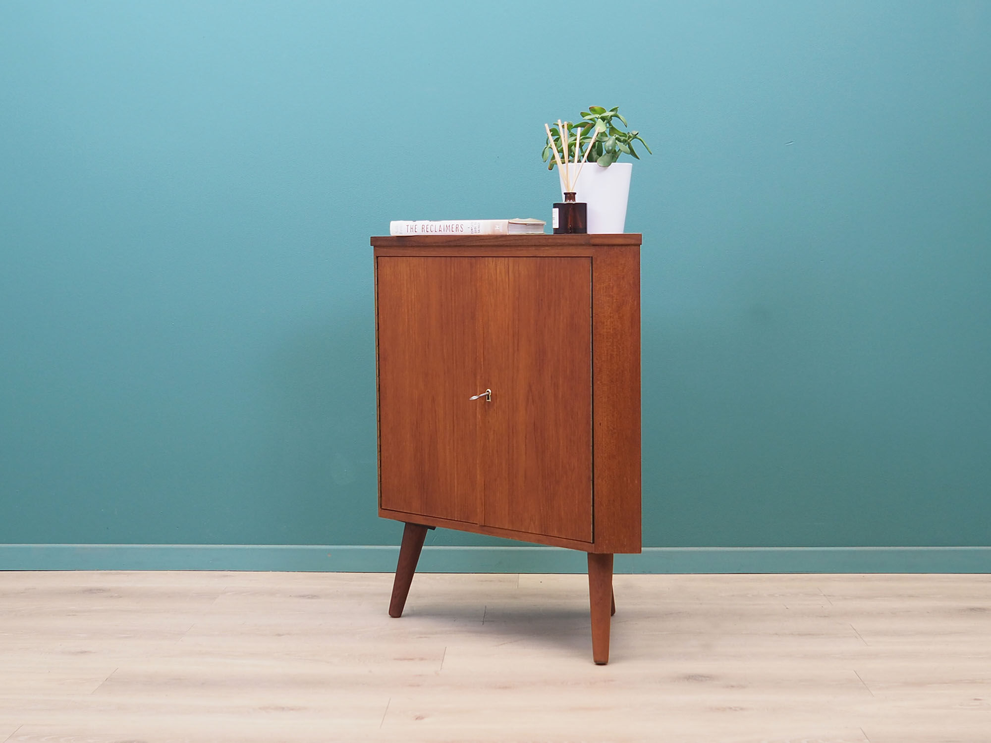 Teak corner buffet, Danish design, 1970s, made in Denmark
