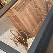 Antique display cabinet on legs
