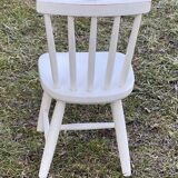 Vintage 1970s children's chair painted wood