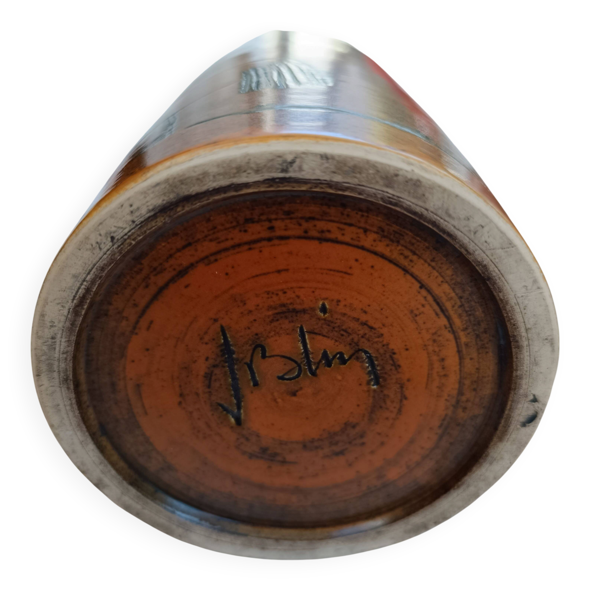 Cylindrical vase J. Blin / cylindrical vase Roger Capron