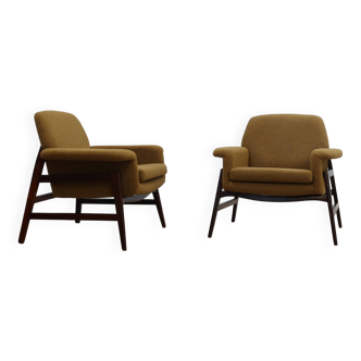 Mid century armchairs Gianfranco Frattini style 1950s