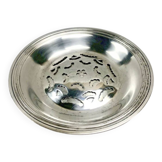 Christofle shell butter dish silver metal cookie cutter butter mold