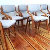 Set of Six Chairs by L. Volák for Dřevopodnik Holešov, Czechoslovakia, 1960s