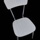 Pair of vintage chairs in light Formica and chrome metal – 1960s