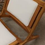 Pair of low wooden chairs