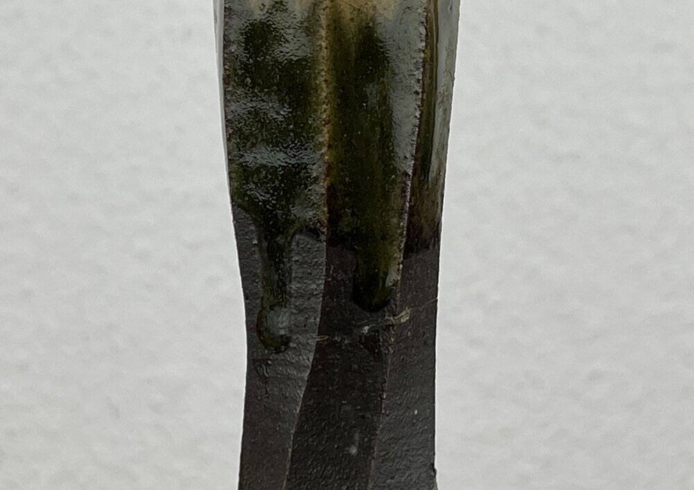 Japanese pottery vase from a mid-century Mashiko workshop, 1960s.