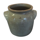 Pot en grès ancien de couleur grise
