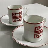 Two porcelain cups by Bernardaud.