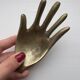 Vintage brass hand ashtray/trinket tray