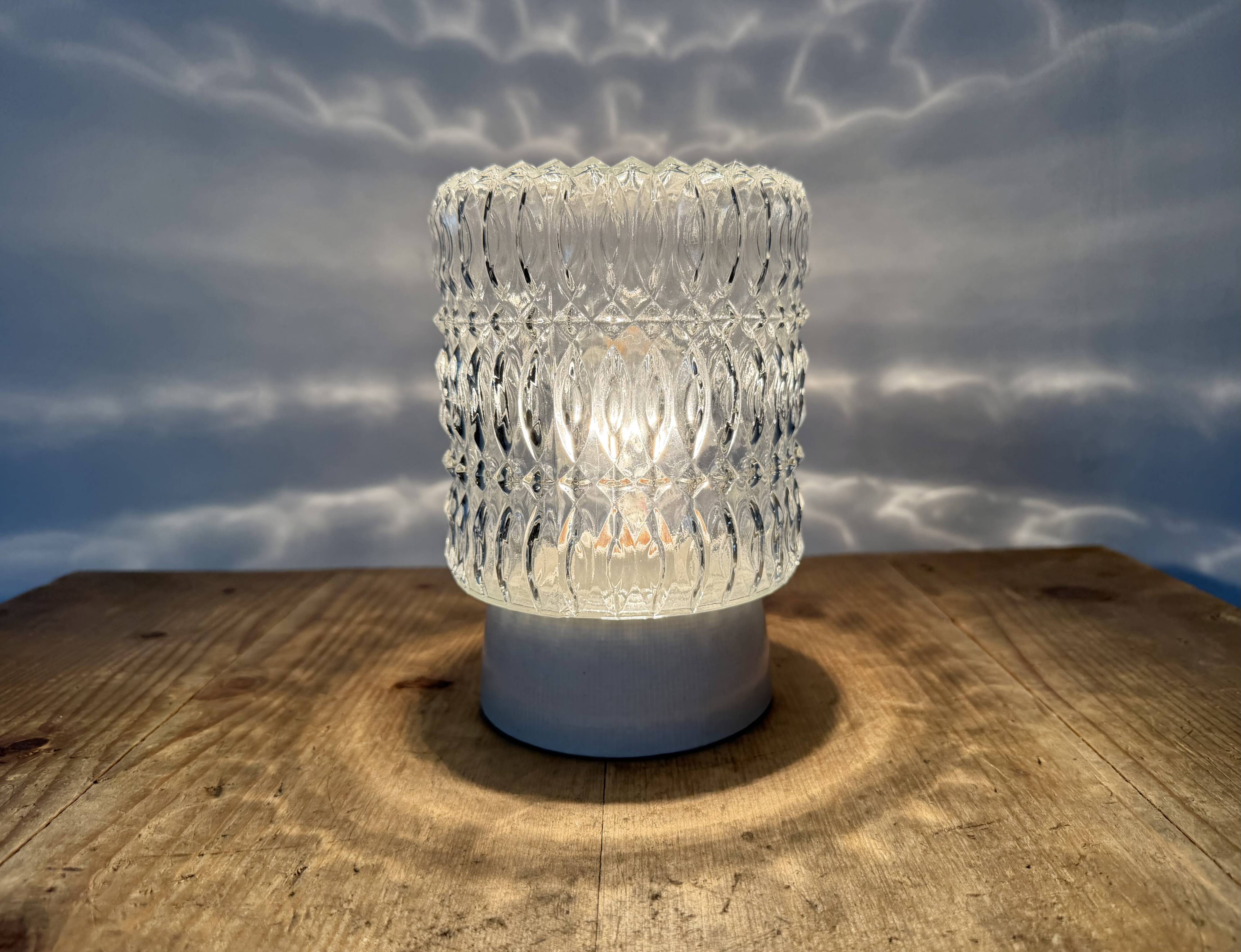 Vintage White Porcelain Ceiling Light, 1970s