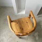 Pine armchair René Daumiller