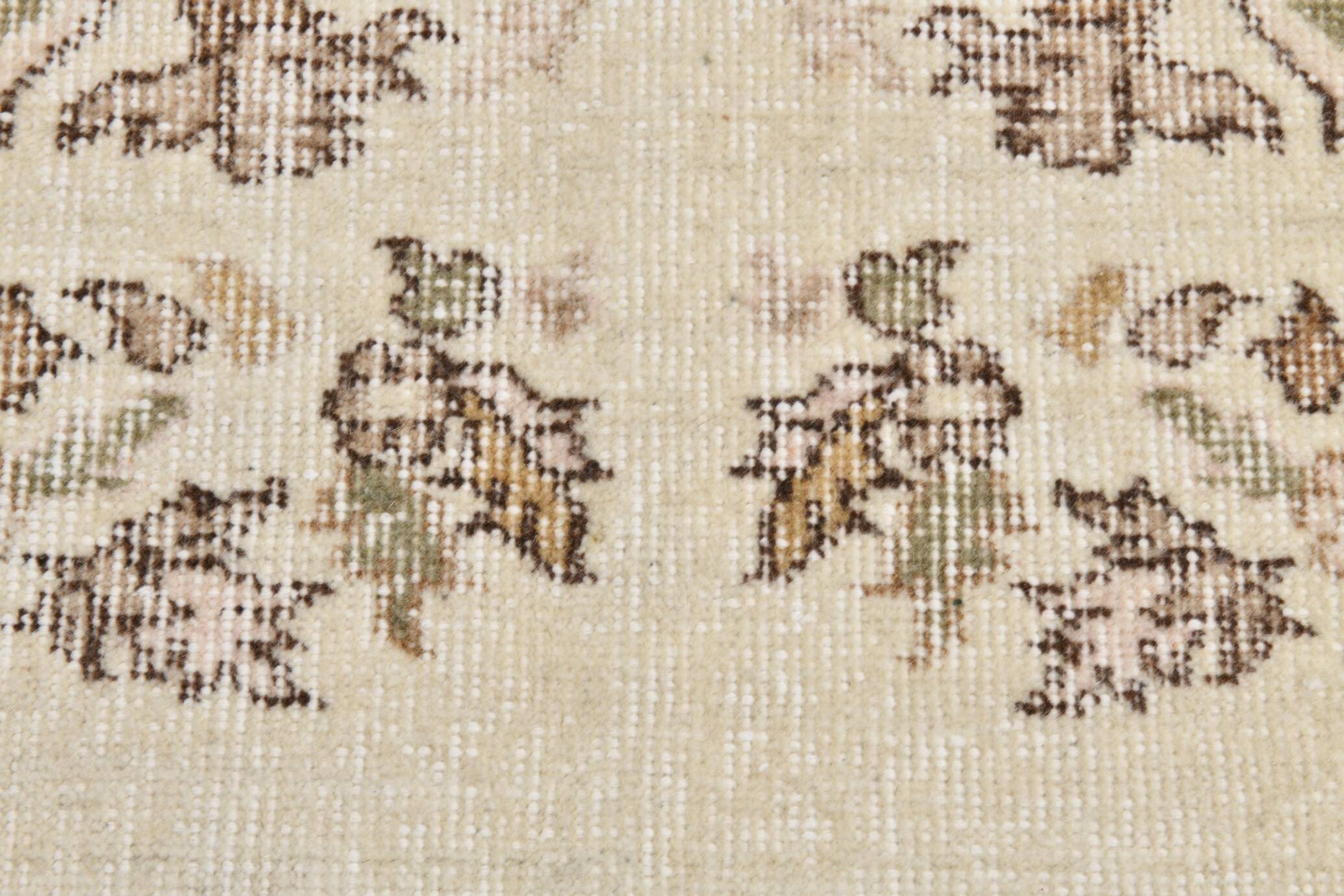 6x9 Beige & Brown Oriental Turkish Rug, 173x282Cm