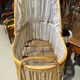 Cradle bed in vintage rattan