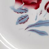 Old flat plates mismatched in earthenware