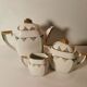 Ms france coffee service art deco style white and gold