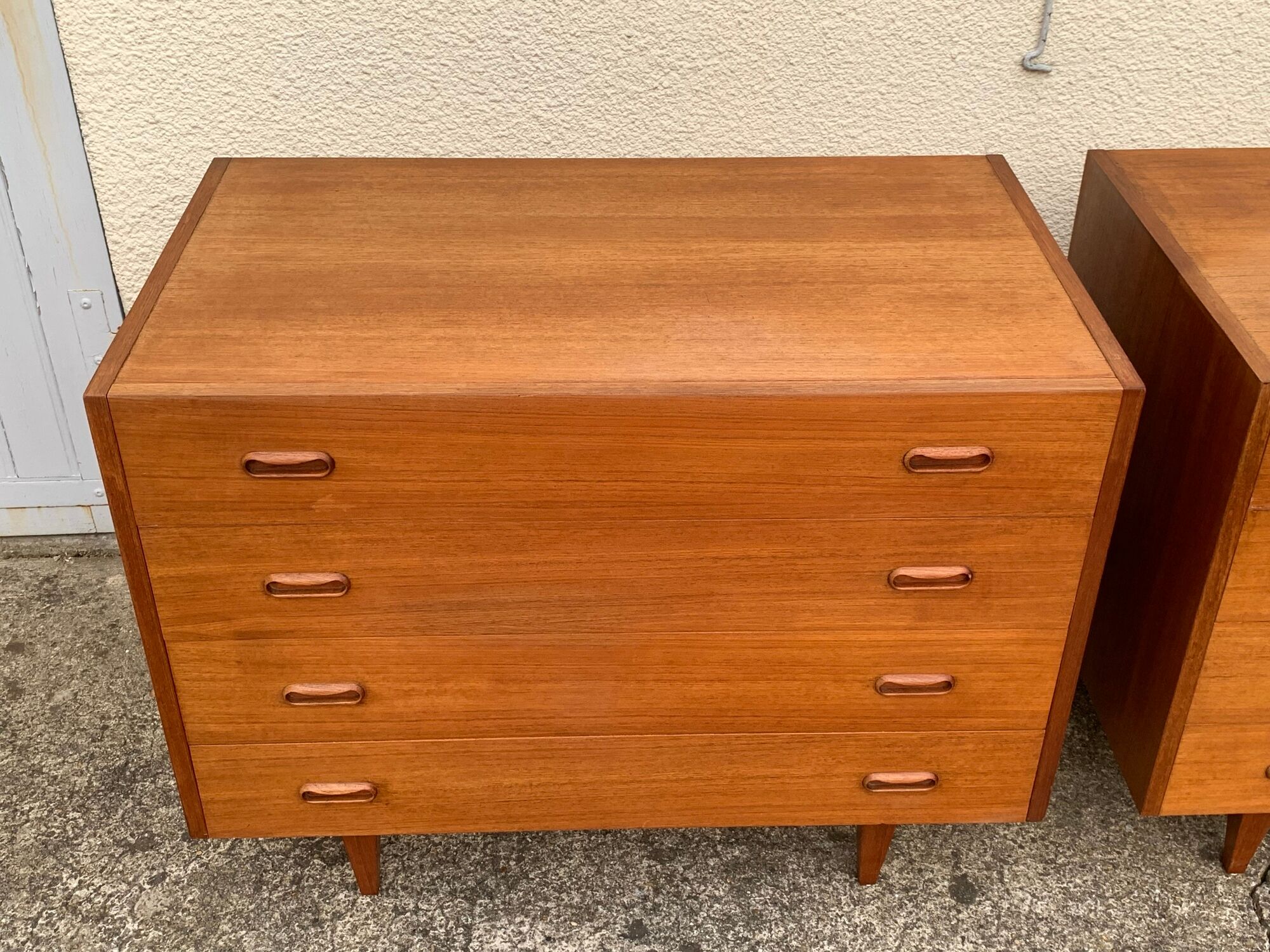 Pair of Scandinavian teak chests of drawers 1960