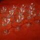 11 engraved crystal champagne glasses cut