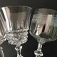 6 assorted crystal wine glasses