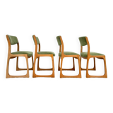 Set of 4 Self sled chairs