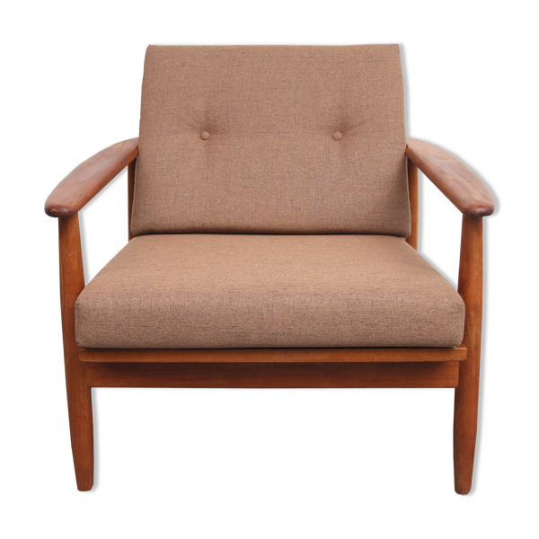 Fauteuil marron années 1960