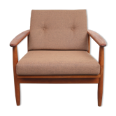 Fauteuil marron années 1960