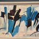Original Swedish Oil on Panel – “Abstract Composition” by Sven H. Engberg – Signed – Vintage & Framed – 56 × 43 cm (22" × 16.9")