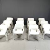 Set of 12 Gaudi dining chairs by Vico Magistretti for Artemide, 1970s