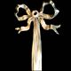 Art Nouveau wall light in bronze and frosted glass