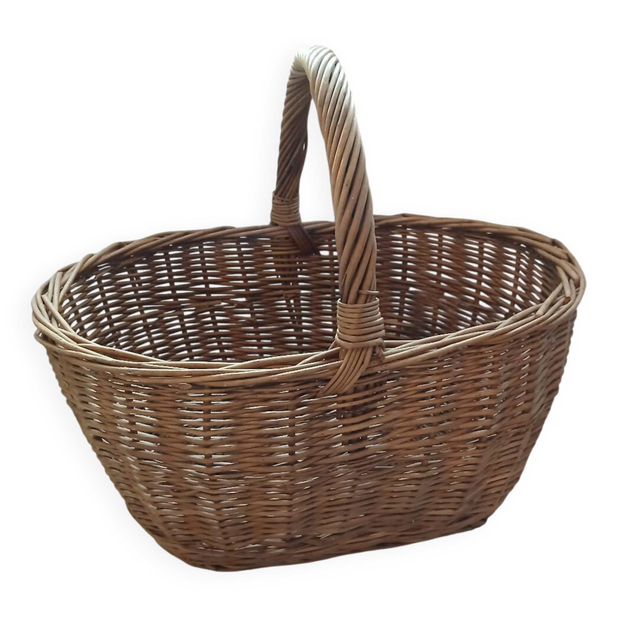 Antique rattan/wicker basket