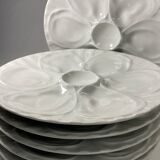 Lot de 6 Assiettes à Huîtres Pillivuyt
