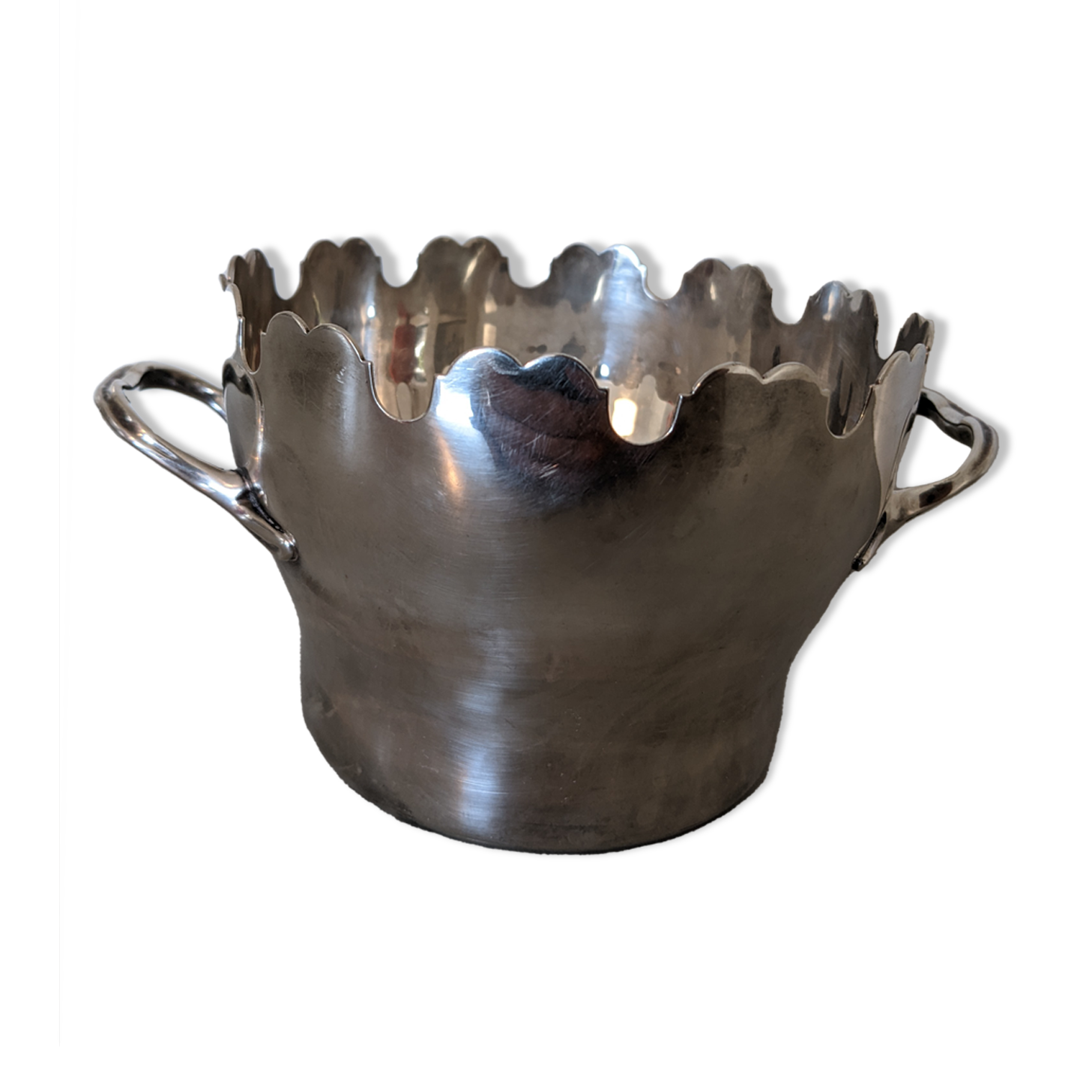Silver metal planter, Plasait goldsmith