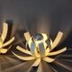 Pair of white lacquered steel sconces by Michel Boyer for Oxam circa 1970.