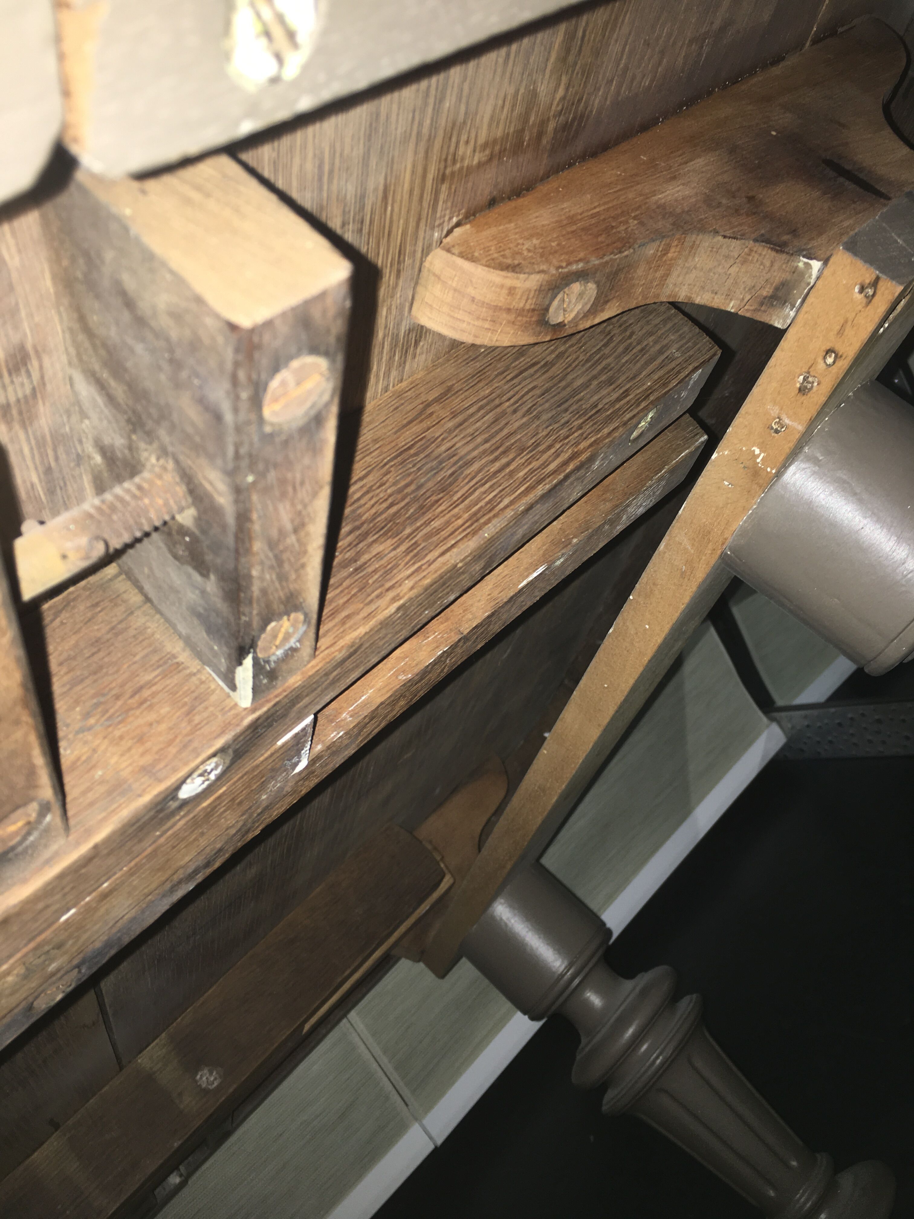 Square oak coffee table