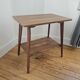 Table d'appoint vintage à double plateau style scandinave