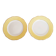 Yellow dessert service in Lunéville earthenware, Jonquille model
