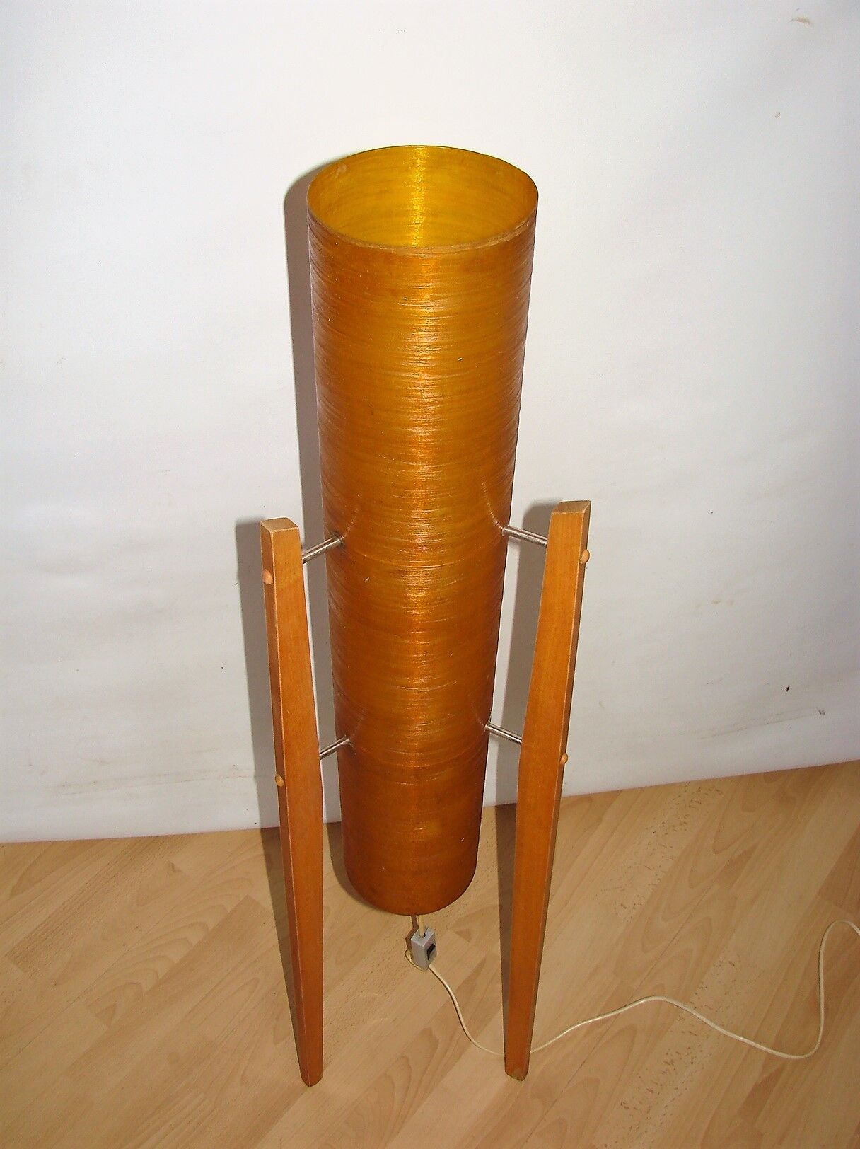 Novoplast serd rocket floor lamp, czechoslovakia 1960s.