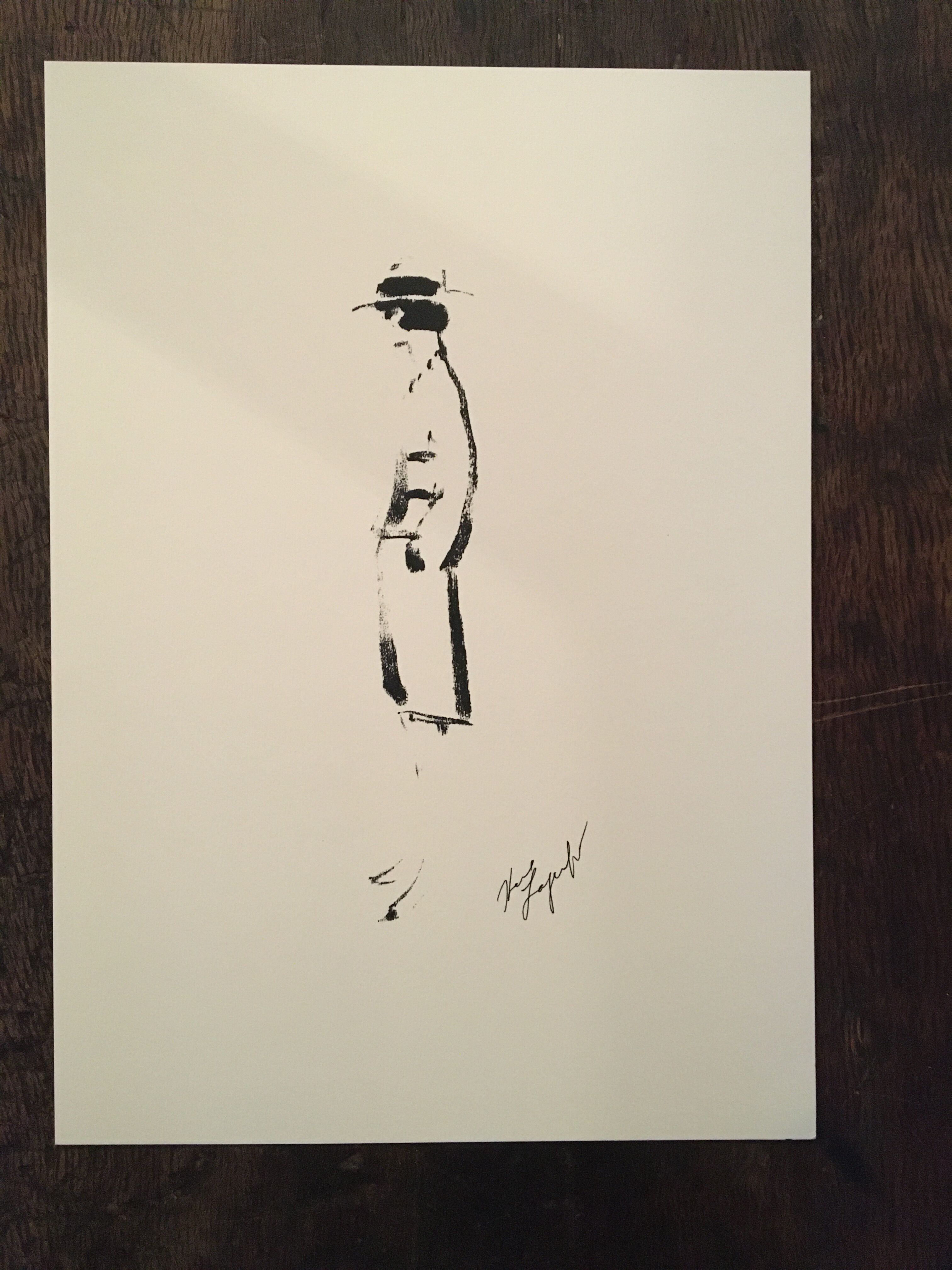 Chanel : illustration de mode avec feuillet des années 90