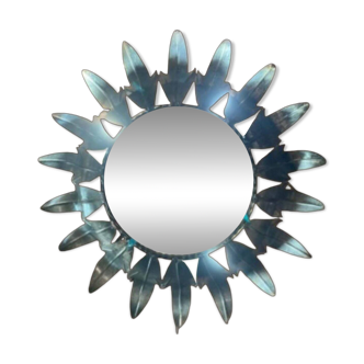 Mid-Century red wall tiles of hierro forjado in floor shape, years 50