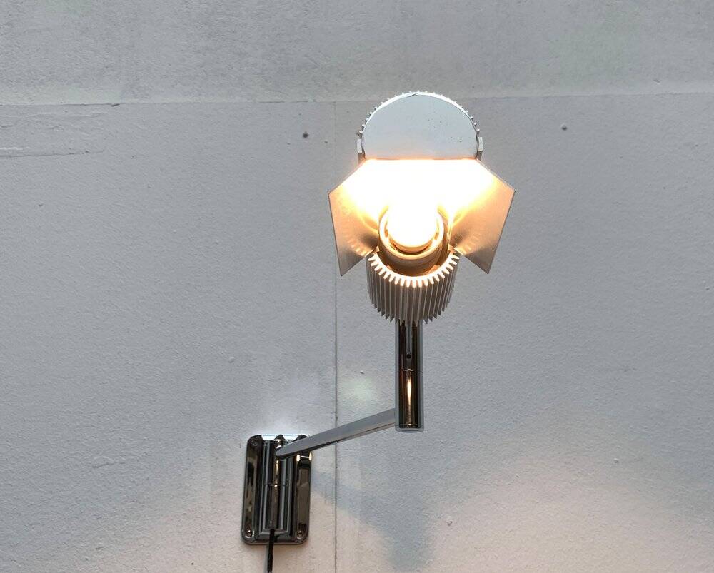 Vintage Space Age Wall Lamp Haloprofil by V. Frauenknecht for Swisslamps International, 1970s