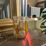 Set of 6 Murano glass glasses, handmade.