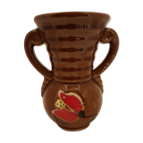 Small Vase Vallauris decoration tulip pattern