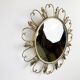 Vintage brass sunburst mirror 46cm