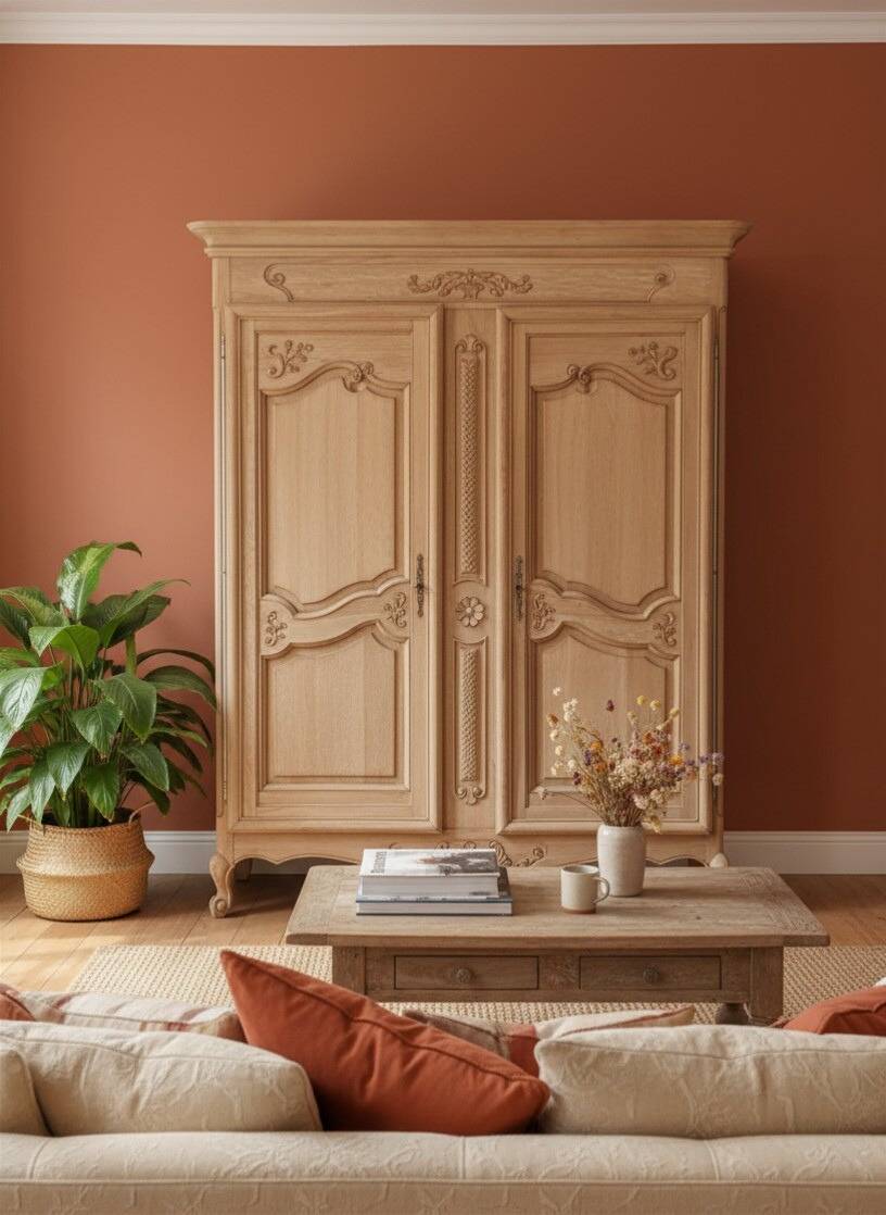 Antique oak cupboard